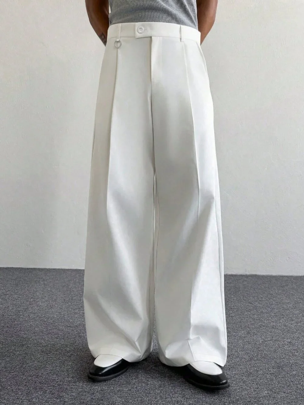 White Casual Men's Trousers